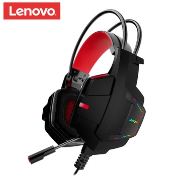 Lenovo HU85 Játék Fejhallgató, Vezetékes Sztereó Hang zajszűrő Headset, Állítható Mikrofon PC, Laptop, Számítógép