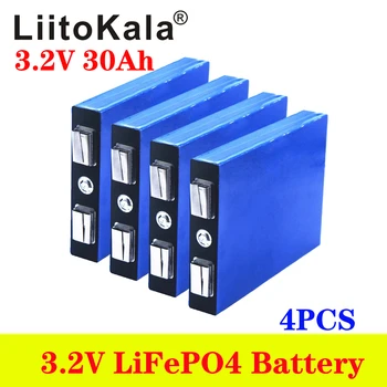 LiitoKala LiFePo4 3.2 V 30AH 5C 3.2 V akkumulátor diy 12V 24V 36V 48V lifepo4 e-bike e robogó kerék szék AGV autó golfkocsik