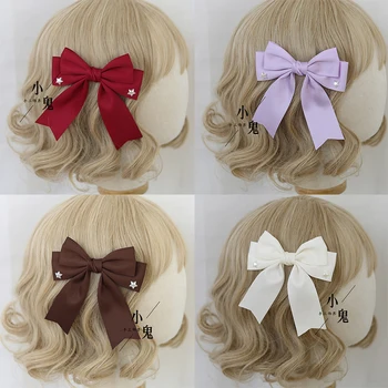 Lolita bowknot nagy szélén klip Japán tündér fej szélén klip egységes bross haj tartozékok