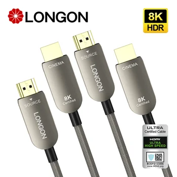 LONGON 8K HDMI Kábel 5m 8m HDMI2.1 Optikai Kábel UHS Hitelesített 48Gbps 4K 120HDMI Hosszabbító Kábel 2Pack 3Pack A PS5 ROKU