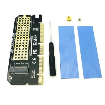 M. 2 NVME PCIE M2 Adapter LED NVME SSD M2-es PCIE x16 bővítőkártyát a Számítógép Csatoló Felület M. 2 NVMe SSD PCIE M. 2 Adapter