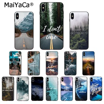 MaiYaCa Utazási hegy, tenger, strand idézetek TPU Puha Szilikon Telefon burkolata Apple iPhone 8 7 6 6 Plusz X XS MAX 5 5S SE XR