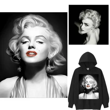 Marilyn Monroe Hölgy foltos Ruhákat vasalható, Ruházat, Thermoadhesive Foltok Szépség Lányok Nő Termikus Matricák