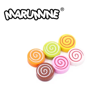 Marumine 98138 pb013 Kerek Cserép 1 x 1 Spirál Minta Fánk Lollipop építőkövei Kompatibilis Más Klasszikus MOC Játékok