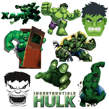 Marvel Képregény Vasalás javítás ruha fiú Hulk Ruhákat vasalási matricák DIY mosható Szuperhős Javítás Appliqués ruhák