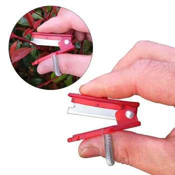 Mini Kert Pruner Gyümölcs Szedés Készülék Többfunkciós Hüvelykujj Kés Gyümölcsök Vágó Penge Gyűrűk Ujját Protector Kerti Szerszámok