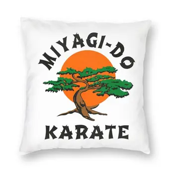 Miyagi A Karate Kölyök párnahuzat 40x40 Dekoráció 3D Nyomtatás Kobra Kai Párnát Nappali kétoldalas