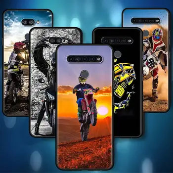 Moto Cross motorkerékpár sport mobiltelefon tok LG K41s K61 K50 K50s G6 G7 K40s K52 K40 K42 K71 G8-Fedezze Shell coque közelében Capa