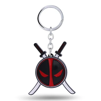 MS kulcstartó Deadpool kulcstartó Ajándék Chaveiro Autós Kulcstartó Ékszerek Film Kulcs Birtokosa Szuvenír