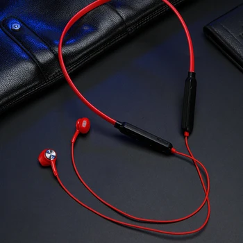 Mágneses Vezeték nélküli Fülhallgató Buetooth-kompatibilis Zenei Neckband Headset Sport Fülhallgató Fülhallgató Mikrofon IPhone Huawei Xiaomi