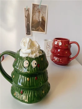 Mézeskalács Ember Bögre Karácsonyi Kerámia Bögre Tea 3D Mikulás Kerámia Csésze Tej, Kávé, Víz Csésze Bögre Új Év Párok Xmas Ajándékok