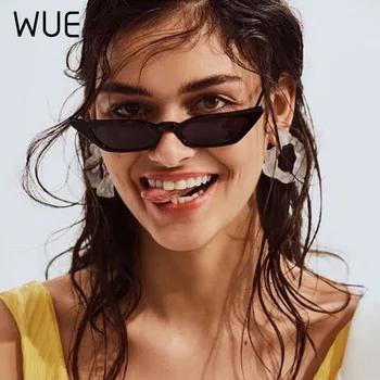 Női napszemüveg retro klasszikus divat luxus márka tervezője kis keret macska szemét napszemüveg nők színes napszemüvegek UV400