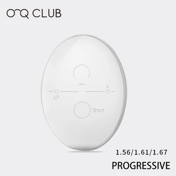 O-Q KLUB 1.56/1.61/1.67 Progresszív Multifokális Lencse Recept Rövidlátás, Távollátás Ellenállás Rövid Középső Messze Lencse