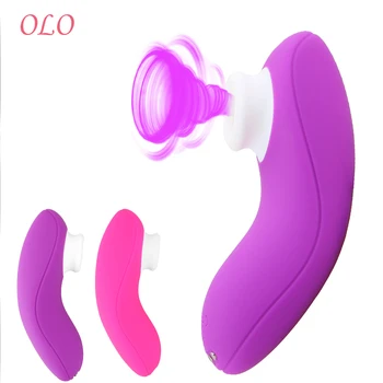 OLO Orális Szex Mini Szilikon Vibrátor Szívó 10 Szívó Módok G-pont Massger Klitorisz Stimulátor Mellbimbók Csikló Balek Szex Játékok