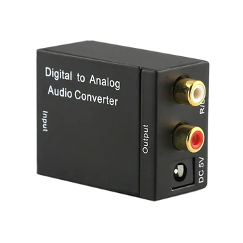 Optikai, Koaxiális Digitális Toslink Analóg Audio Átalakító Adapter Koaxiális Toslink Audio RCA L/R Audio USB Kábel Kütyü