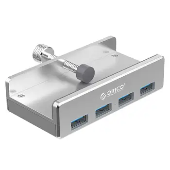 ORICO MH4PU Alumínium 4 Port USB 3.0 HUB Külső Clip-típus USB3.0 Elosztó Adapter Asztali, Laptop, PC Tartozékok