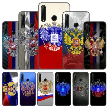 Orosz Zászló Jelkép Esetében Huawei Honor 10X Lite 7A-8A 9X 20 Pro 7-ES 8C 8, 8X 9A 9B 10i 20i 30i 20E 20 8 10 Lite Fekete Borító
