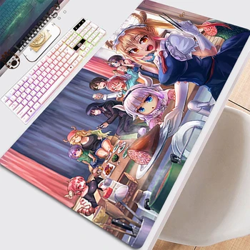 Pad, Az Asztal Mousepad Anime Szőnyeg Kawaii Tartozékok Nagy Gamer egérpad Deskmat Aranyos Aranyos Miss Kobayashi Sárkány Szobalány