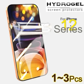 Pelicula, 1-3 Db Érzékeny Hidrogél Film iPhone-12-Pro iPhone-12-Mini Puha Üveg Apple12 iPhone 12 Pro Max Képernyő Védő