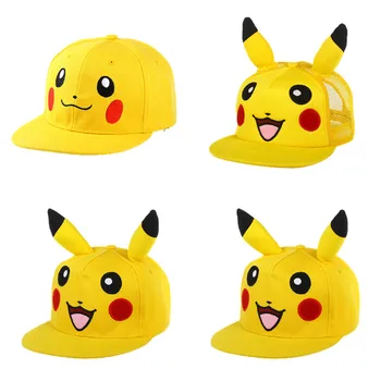 Pokemon Pikachu Új Divat Baseball Sapka Japán Anime Snapback Férfi, mind a Női Hip-hop Sport Játék Apák Casquette EP0018