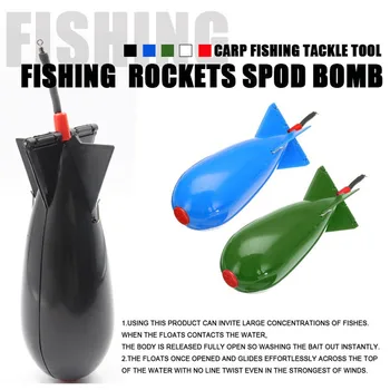 PP Halászati Rakéta Feeder Spod Bomba Úszó Csali-Csali Jogosultja Ponty Pellet Rakéta Feeder Suitabe Bármilyen Csalit horgászfelszerelés Felszerelni