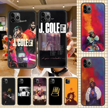 Rapper J Cole Telefon burkolata Hull Az iphone 5 5s se 2 6 6 7 8 12 mini plus X XS XR 11 PRO MAX black trend sejt borító