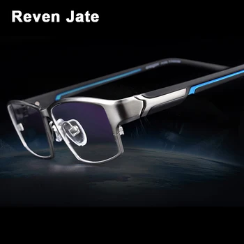 Reven Jate EJ267 Divat Férfi Szemüveg Keret, Ultra Könnyű Súlyozott Rugalmas IP Elektronikus Borítás, Fém Anyag Felni Szemüveg