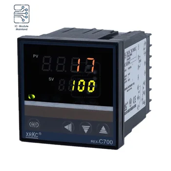 REXC-700 hőmérséklet szabályozó Digitális PID REX Hőmérséklet szabályozó SSR Hőelem+SSR40DA 40A REX-C700 220V