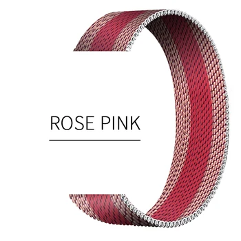 Rose-Rózsaszín/Piros Milánói Hurok Zenekar 40mm Az iwatch bandSE 6 5 444mm Nők' s Karkötő Lány Karszalag apple óraszíj 38 42mm