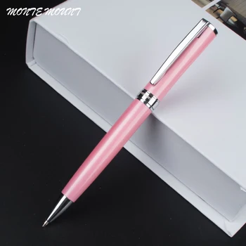 Rózsaszín luxus Sima toll, Írás, Üzleti ajándék, 0.7 mm, fekete Tinta Utántöltő iskola Irodai Papíráru fém Golyóstoll
