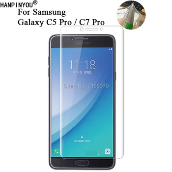 Samsung Galaxy C7 Pro C7010 / C5 Pro C5Pro C5010 Puha TPU Első Teljes Borító képernyővédő fólia Átlátszó Védőfóliát