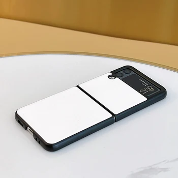 Samsung Galaxy ZFlip3 Esetben F7110 Textúra Zflip Férfi, mind a Női 5G Üzleti Samsung Galaxy Z Flip 3 Conque Etui