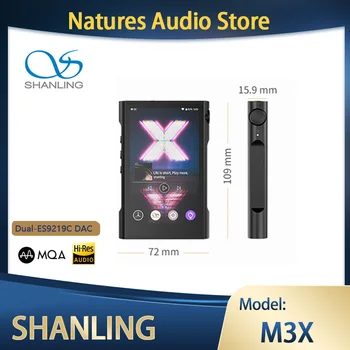 SHANLING M3X MQA Játékos Nyitott Android verzió Bluetooth Kettős ES9219C DAC/AMP DSD256 MP3 Hi-Res Hordozható zenelejátszó