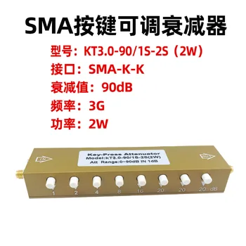 SMA/N Típusú Állítható Csillapító 0-90dB Lépés 4G RF Jel Csillapító /5W Gomb Állítható Csillapító