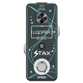 Stax LEF-332 Gitár Looper Pedál Digitális Looper Hatása A Pedálok, Elektromos Gitár, Basszusgitár 10 Perc Felvételi Idő