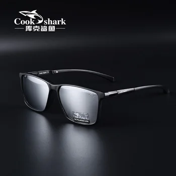 Szakács Cápa Polarizált Napszemüveg Férfi Vezetési Drivers' Szemüveges Férfi Trend UV Védelem Napszemüveg