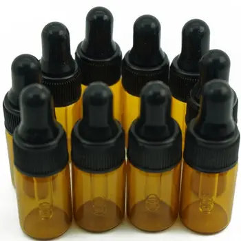 Szemcseppentő Csepp Illatos Parfüm, illóolaj Adagoló Üres Üvegeket Eszköz 3ml Amber Üveg Folyékony Reagens Pipetta Üveg