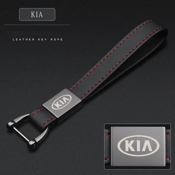 Személyre szabott Autó Valódi Bőr kulcstartó Alkalmas A Kia Motors K2 K3 K5 Sorento Sportage R Rio Autó Áruk kulcstartó Stílus