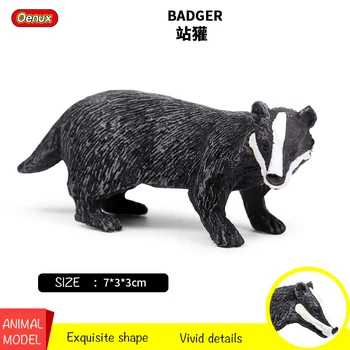 Szilárd szimuláció állat-világ játék modell új Európai borz vadállat borz gyermekek műanyag játékok