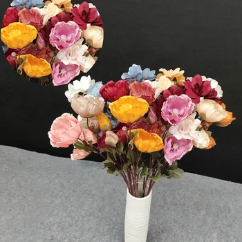 Szimulációs Virág Európai Stílusú Multi-Tart Poppy 3 Villák Éjjeli Virág Hamis Virág Lakberendezési Felvételi Kellékek