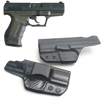Szénszálas Kydex Belső Csukló Tok A Walther P99 IWB Esetben Nadrág övcsipesz fegyvertartási Elrejtés Kereszt Döntetlen