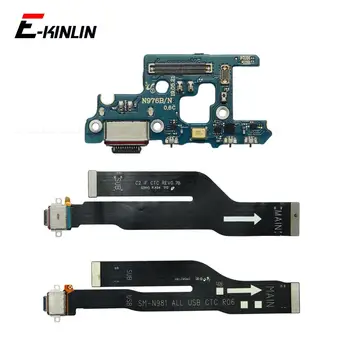 Teljesítmény Töltő Dokkoló USB Töltő Port Plug Fórumon Mikrofon Mic Flex Kábel Samsung Galaxy Note 8 9 10 Plusz Lite Ultra 20