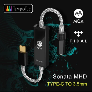 TempoTec Szonáta MHD MQA 8X ÁRAPÁLY Fejhallgató Erősítő Dekódolás ES9281 Dongle USB DAC DSD128 C-TÍPUSÚ 3,5 MM-es Android Mac Win10