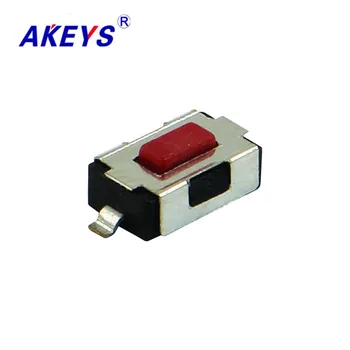 TS-B007 4*6*2.5 Tapintat kapcsoló SMD/SMT 2 pin réz vörös feje szögletes mini touch kapcsoló