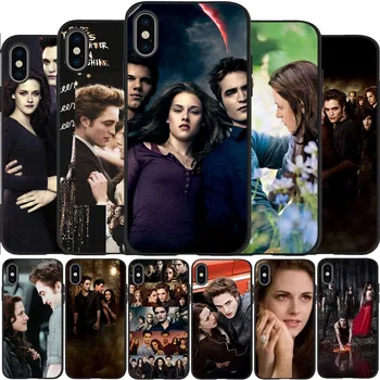 Twilight Saga Fekete Szilikon Telefon tok IPhone 12 Mini 11 Pro Max XR XS XSMax X 5 5S SE 2020 6 7 8 Plusz TPU Borító