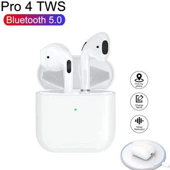 TWS PRO 4 Sztereó Vezeték nélküli 5.0 Bluetooth Fülhallgató Fülhallgató, Headset, Töltő Doboz IPhone Android Okostelefonok Xiaomi