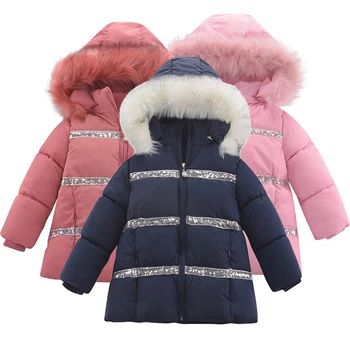 Téli Sűrűsödik Gyerek Kabát Lányoknak Kabátok Fiúk Kabátok Kisgyermek Kapucnis Felsőruházat Surci Csecsemő, Gyermek Ruházat 2-8 Év