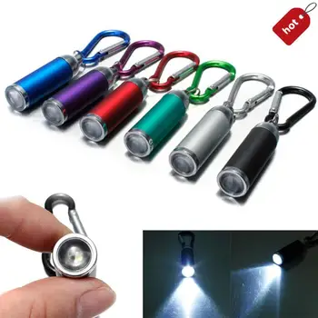 Ultra Fényes Mini LED Kemping Lámpa Zseblámpa Kulcstartó Hordozható kulcstartó Lámpa, Kültéri Védelem Fáklya Eszközök
