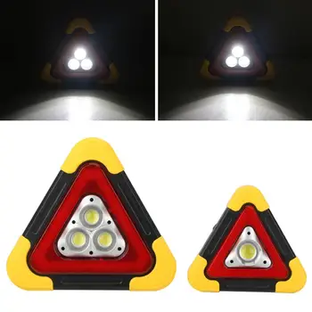 Univerzális többfunkciós Napelemes Újratölthető Villogó Autó LED Háromszög Figyelmeztető Lámpa Automatikus Munka Lámpa