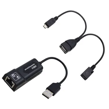 USB 2.0, hogy RJ45 Adapter/ 2X Mirco USB-Kábel LAN Ethernet Adapter Amazon Tűz TV 3 vagy Bottal GEN 2